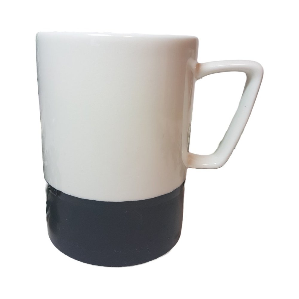 Starbucks 2013 White Black Dip Mug Teacup 2013 Starbucks Black and White Mug